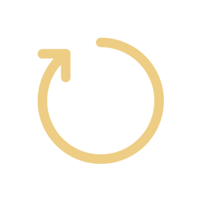 One circle with an arrow at the end