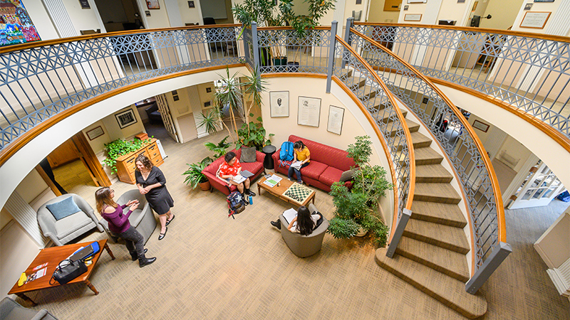 Overhead view of the Jacobson Center