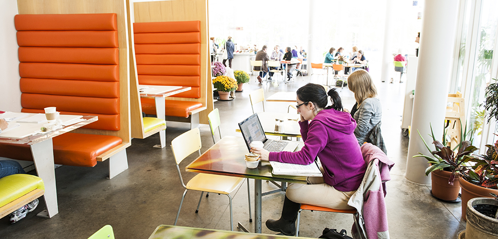 Students at the Smith Campus Center Café