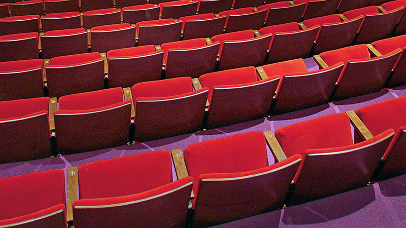 Rows of seats in Theatre 14