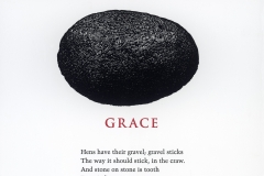 Maxine Kumin broadside, "Grace"