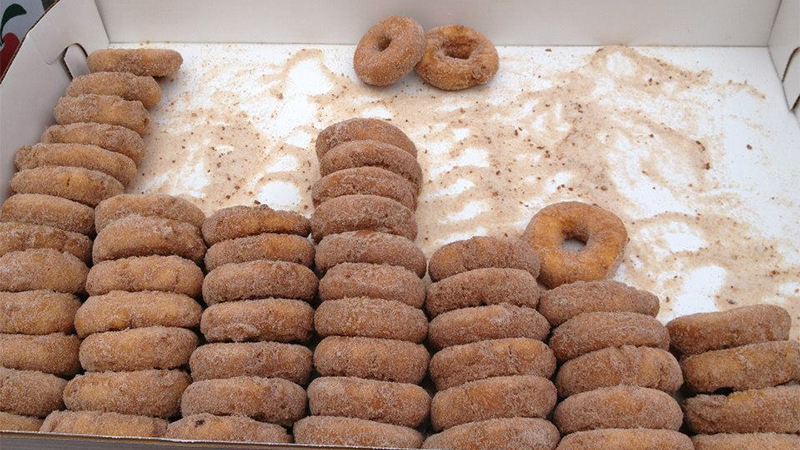 Atkins cider donuts from Staff Council cider and donuts event