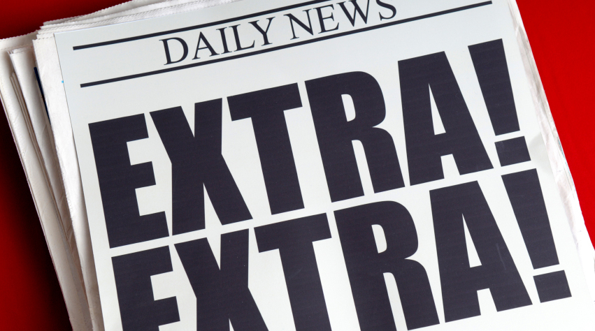 Newspaper reading: Daily News. Extra! Extra!