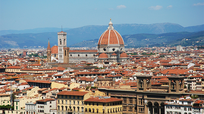 A view of the Florence skyline