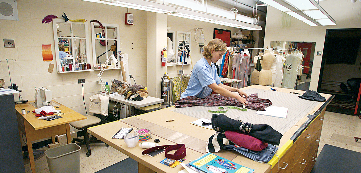 Costume shop in Mendenhall Center