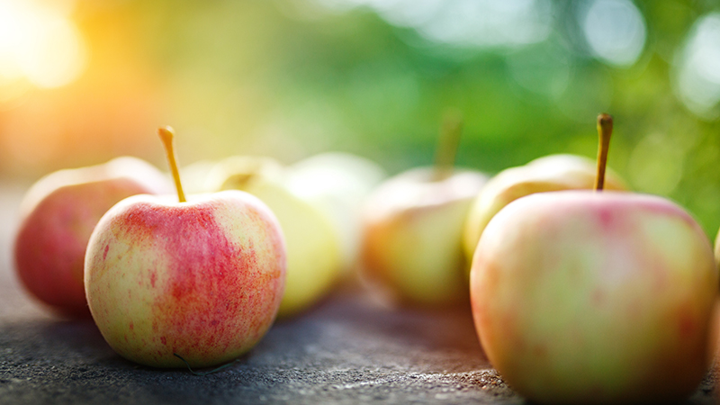 Locally sourced apples