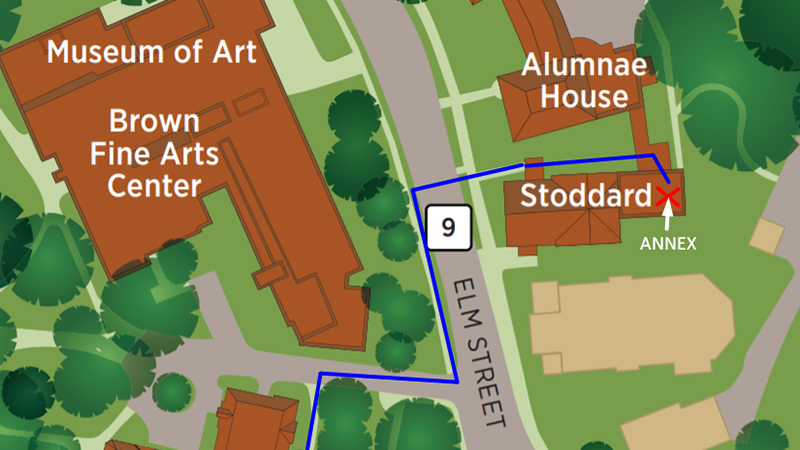 Map to Stoddard Annex