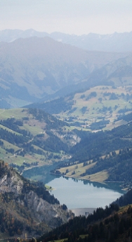 Mountainous landscape in Switzerland