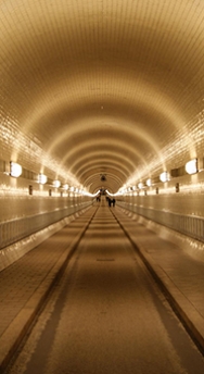 Underground tunnel in Hamburg