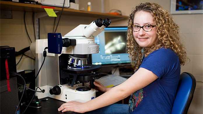 Student in laboratory