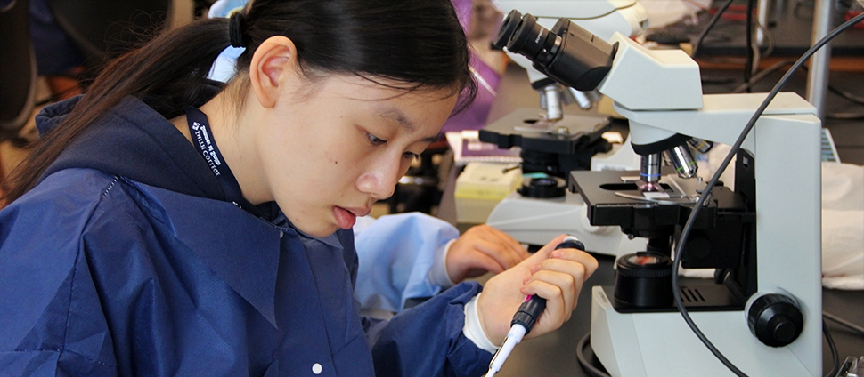 Student in the Summer Science and Engineering Program