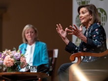 Nancy Pelosi speaks at Smith College