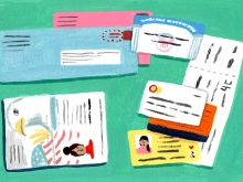 Illustration of identity documents