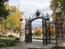 Open Grecourt gate in early fall