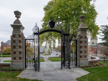 Looking toward Northampton through the Grecourt Gates