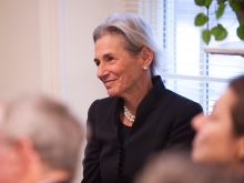 Shelly Lazarus in the audience at the dedication