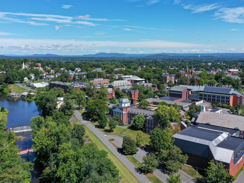 aerial view of Smith College