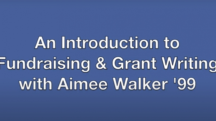 Video still for an intro to fundraising and grant writing