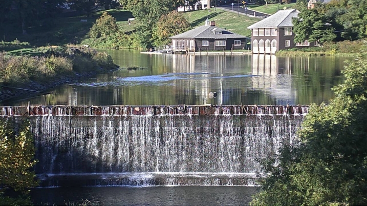 The Paradise Pond waterfall