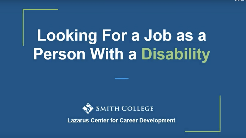 Still for Video on Looking for a Job as a Person With a Disability