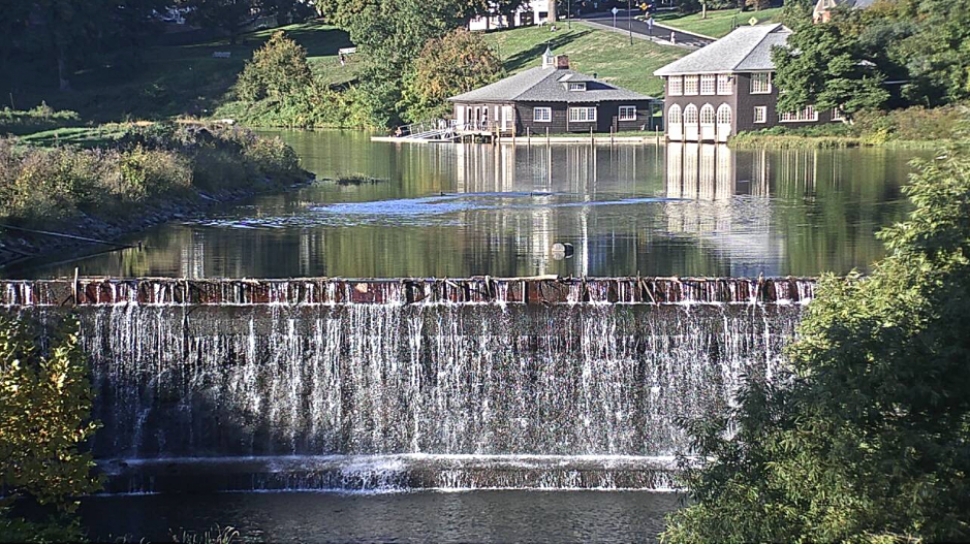 The Paradise Pond waterfall